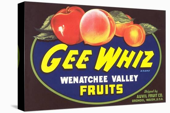 Gee Whiz Label-null-Stretched Canvas