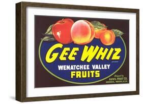 Gee Whiz Label-null-Framed Art Print