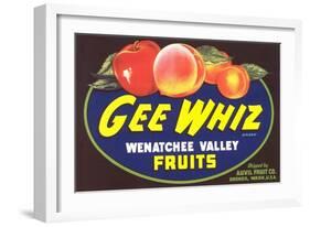 Gee Whiz Label-null-Framed Art Print