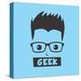Geek Cartoon Character-vector1st-Stretched Canvas