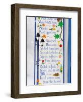 Geek Taverna Menu Board, Vourliotes, Samos, Aegean Islands, Greece-Stuart Black-Framed Photographic Print