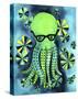 Geeky Octopus-My Zoetrope-Stretched Canvas