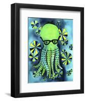 Geeky Octopus-My Zoetrope-Framed Art Print