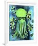 Geeky Octopus-My Zoetrope-Framed Art Print