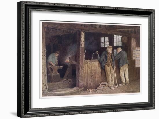 Geering's Forge, in Rolvenden, Kent-null-Framed Art Print