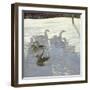 Geese Against the Light-Timothy Easton-Framed Giclee Print