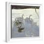 Geese Against the Light-Timothy Easton-Framed Giclee Print