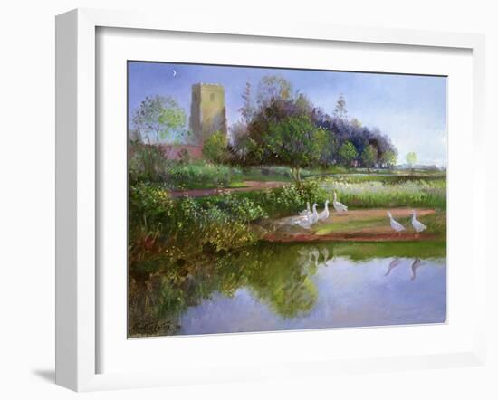 Geese at Sundown, 1991-Timothy Easton-Framed Giclee Print