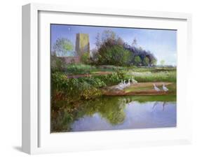 Geese at Sundown, 1991-Timothy Easton-Framed Giclee Print