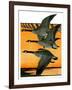 Geese Flying in Formation-R.H. Gamble-Framed Giclee Print