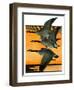 Geese Flying in Formation-R.H. Gamble-Framed Giclee Print