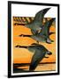 Geese Flying in Formation-R.H. Gamble-Framed Premium Giclee Print