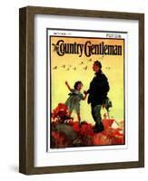 "Geese Flying South," Country Gentleman Cover, October 1, 1925-William Meade Prince-Framed Giclee Print