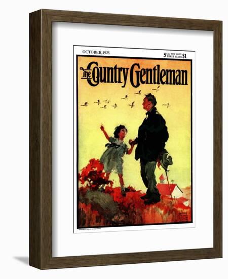 "Geese Flying South," Country Gentleman Cover, October 1, 1925-William Meade Prince-Framed Giclee Print