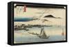 Geese Homing at Katada, C. 1834-Utagawa Hiroshige-Framed Stretched Canvas