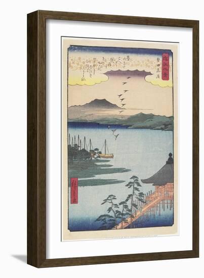 Geese Homing at Katada, March 1857-null-Framed Giclee Print