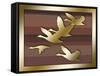 Geese in Flight-Art Deco Designs-Framed Stretched Canvas