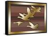 Geese in Flight-Art Deco Designs-Framed Stretched Canvas