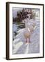 Geese in Snow-Paul Gribble-Framed Giclee Print