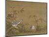 Geese on a Riverbank, Qing Dynasty (1644-1911), 1750-Shen Kai-Mounted Giclee Print