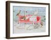 Geese on Pink Sofa, 2000-E.B. Watts-Framed Giclee Print