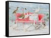 Geese on Pink Sofa, 2000-E.B. Watts-Framed Stretched Canvas