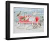 Geese on Pink Sofa, 2000-E.B. Watts-Framed Giclee Print