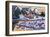 Geese on the Stream-The Macneil Studio-Framed Giclee Print