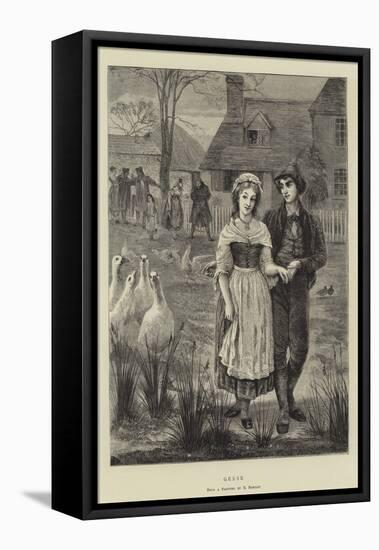 Geese-Edgar Barclay-Framed Stretched Canvas