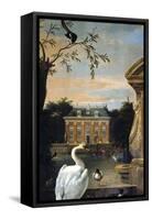 Gefluegel Im Hofe Eines Landhauses-Melchior d'Hondecoeter-Framed Stretched Canvas