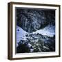 Gegskiy Waterfall in the Snowy Mountains of Ritsa Nature Reserve-null-Framed Photographic Print