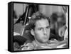 Gehard Berger with Ferrari, 1988-null-Framed Stretched Canvas