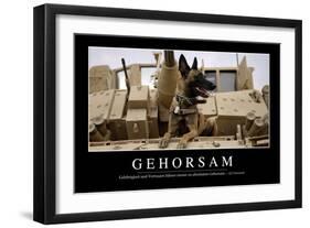 Gehorsam: Motivationsposter Mit Inspirierendem Zitat-null-Framed Photographic Print