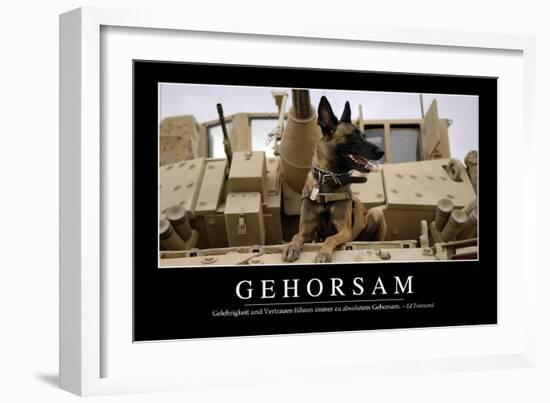 Gehorsam: Motivationsposter Mit Inspirierendem Zitat-null-Framed Photographic Print