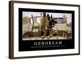 Gehorsam: Motivationsposter Mit Inspirierendem Zitat-null-Framed Photographic Print