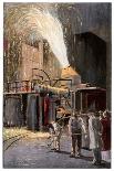 Decarburisation of Pig Iron in a Bessemer Converter, 1900-Gehrke-Laminated Giclee Print
