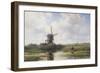 Gein River, Near Abcoude,-Willem Roelofs-Framed Art Print