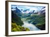 Geiranger Fjord, Beautiful Nature Norway (Tilt Shift Lens). it is a 15-Kilometre (9.3 Mi) Long Bran-Andrey Armyagov-Framed Photographic Print