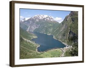 Geiranger Fjord Seen from Flydalsgjuvet, Western Fiordlands, Norway, Scandinaiva-Tony Waltham-Framed Photographic Print