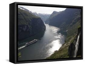 Geiranger Fjord, UNESCO World Heritage Site, More Og Romsdal, Norway, Scandinavia, Europe-Hans Peter Merten-Framed Stretched Canvas