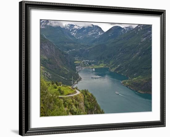 Geiranger Fjord, UNESCO World Heritage Site, Norway, Scandinavia, Europe-Michael DeFreitas-Framed Photographic Print