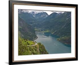 Geiranger Fjord, UNESCO World Heritage Site, Norway, Scandinavia, Europe-Michael DeFreitas-Framed Photographic Print