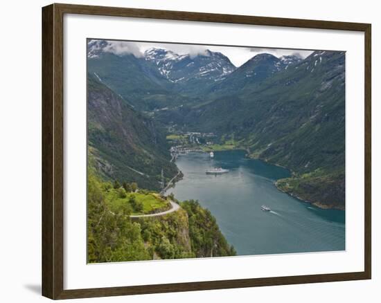 Geiranger Fjord, UNESCO World Heritage Site, Norway, Scandinavia, Europe-Michael DeFreitas-Framed Photographic Print