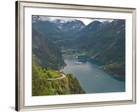 Geiranger Fjord, UNESCO World Heritage Site, Norway, Scandinavia, Europe-Michael DeFreitas-Framed Photographic Print