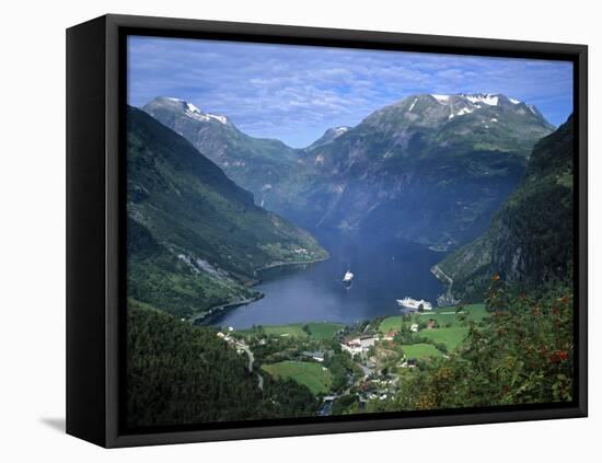 Geiranger Fjord, Western Fjords, Norway-Gavin Hellier-Framed Stretched Canvas