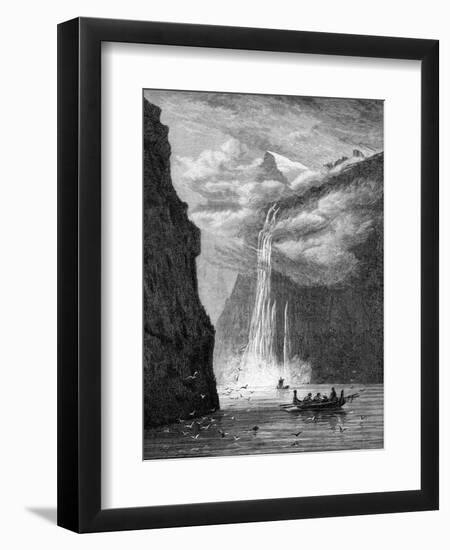 Geiranger Fjord, with the Seven Sisters Fall, Norway, 1882-null-Framed Premium Giclee Print