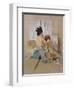 Geisha at Her Toilet-Thomas Jones Barker-Framed Giclee Print