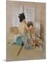 Geisha at Her Toilet-Thomas Jones Barker-Mounted Giclee Print