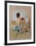 Geisha at Her Toilet-Thomas Jones Barker-Framed Giclee Print