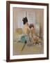 Geisha at Her Toilet-Thomas Jones Barker-Framed Giclee Print